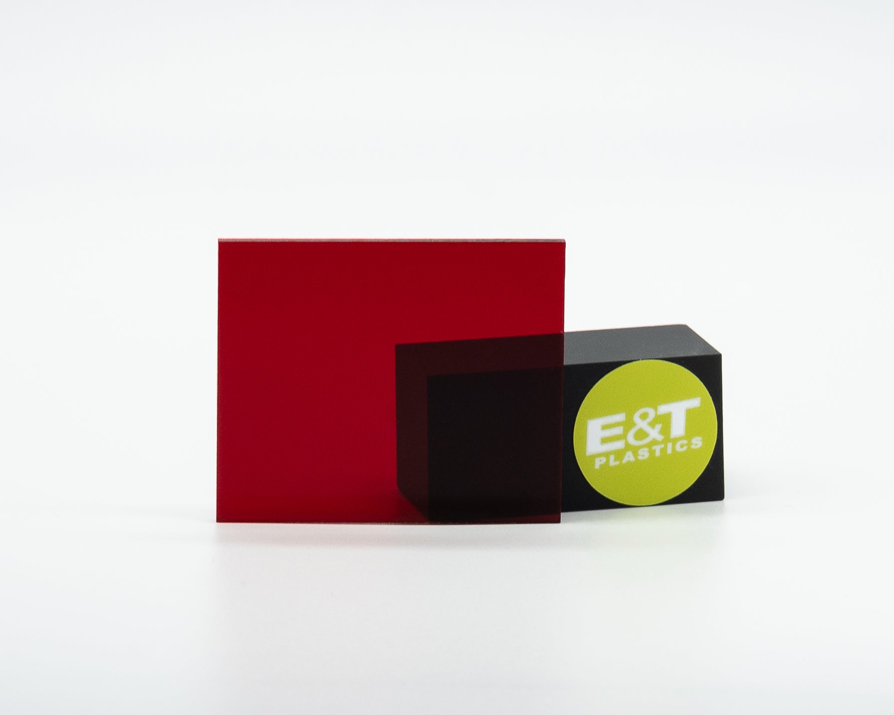 Transparent Red 2423 E&T Plastics.